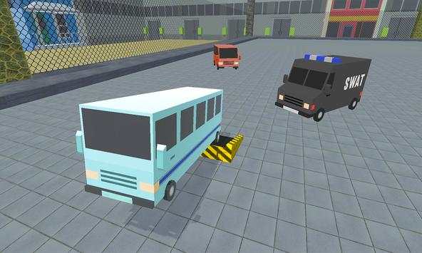Blocky Bus Battle: Holo Rider 3D screenshot 1