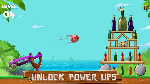 Bottle Shooting Slingshot Game screenshot 5