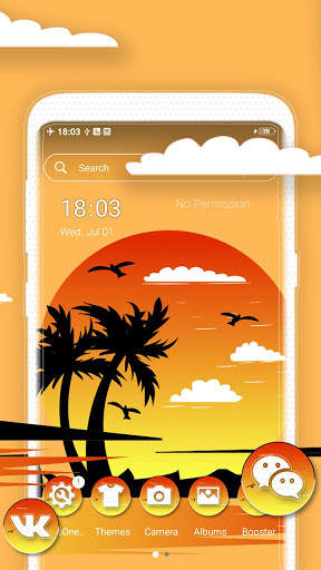 Beautiful Sunset  Launcher Theme screenshot 1