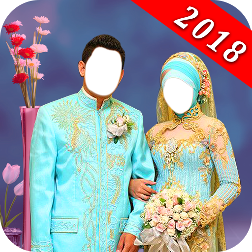 Muslim Couple Photo Suit Maker icon