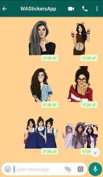 Girly m stickers for WhatsApp - WAStickerApps screenshot 4