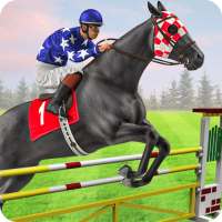 Derby Horse Racing & Horse Jumping 3D Game logo
