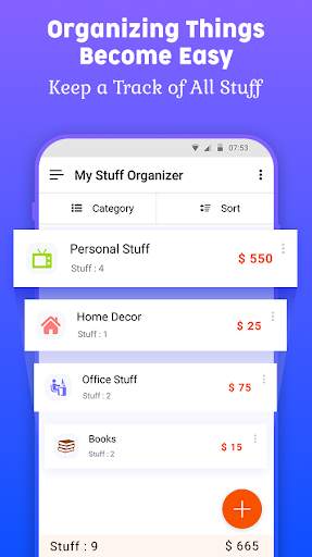 My Stuff Organizer screenshot 1
