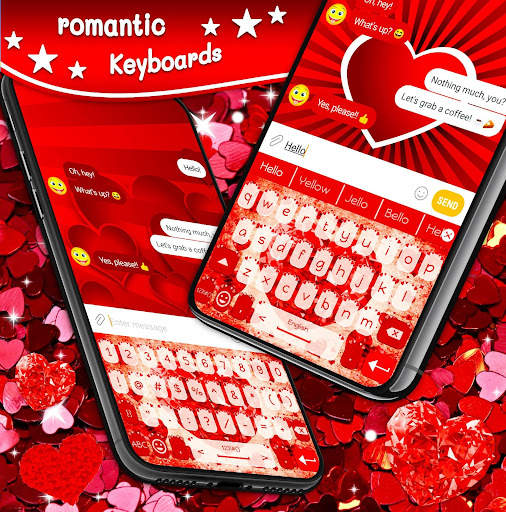 Diamond Heart Keyboard ❤️ Free Love Theme स्क्रीनशॉट 1