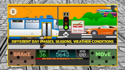 Tram Driver Simulator 2D - city train driving sim screenshot 6