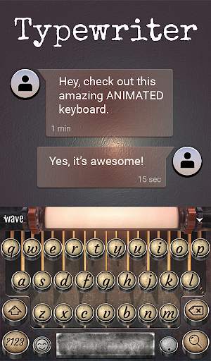 Typewriter Animated Keyboard screenshot 3