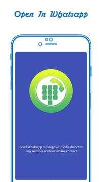 Open in Whatsapp - Direct Chat in whatsup screenshot 1