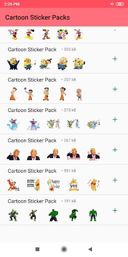 Cartoon Stickers for Whatsapp - WAStickerApps screenshot 2