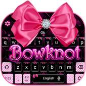 Beautiful Pink Bow Keyboard Theme 10001001