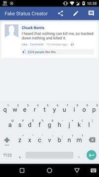 Fake Status Creator screenshot 1