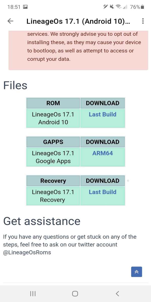 LineageOs Android Roms screenshot 5