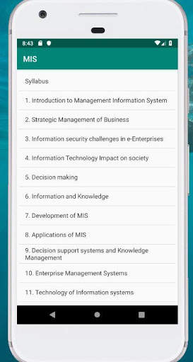 Management Information System(MIS) screenshot 1