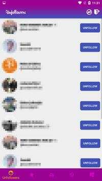 Unfollowers, Profile Visitors for Instagram screenshot 1