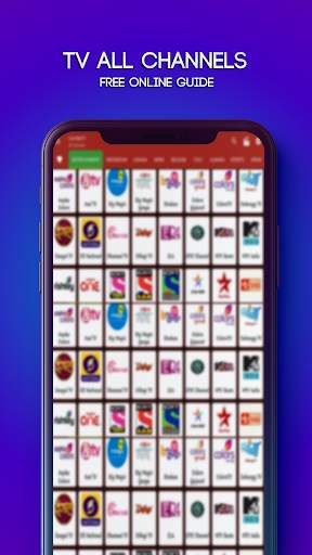 Live TV all channels free online guide screenshot 1