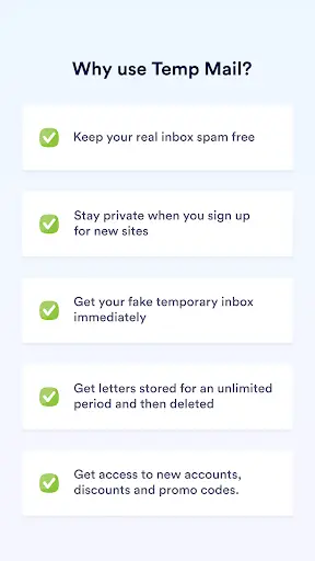 Temp Mail - Temporary Email скриншот 4