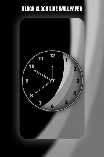 Black Clock Live Wallpaper screenshot 2