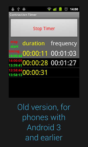 Contraction Timer screenshot 5