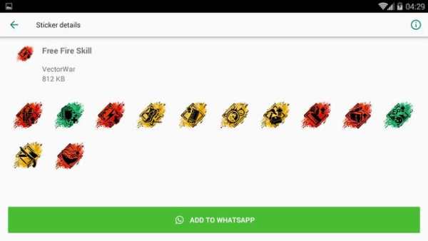 Free Fire Stickers скриншот 3