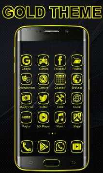 Gold Launcher Theme screenshot 2