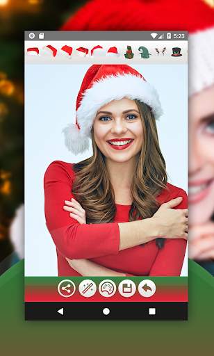 Santa Hat Photo Editor screenshot 1