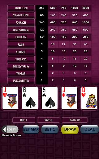 Super Deluxe Video Poker screenshot 17