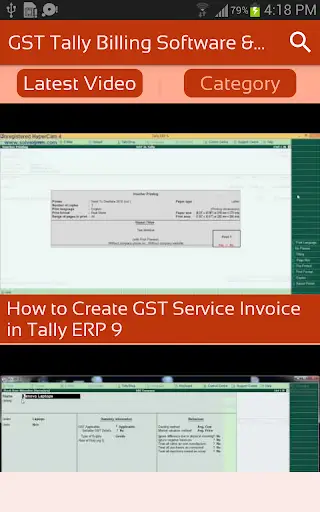 GST Tally Billing Software & ERP Guide Videos App screenshot 2