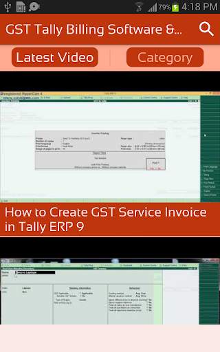 GST Tally Billing Software & ERP Guide Videos App screenshot 2