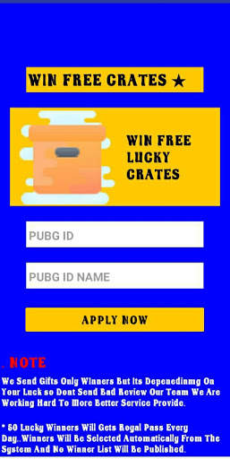 Win Free Royal Pass And Uc Lucky Win screenshot 3