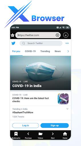 X Browser - X_N_X 🔥 Unblock,Video Downloader 2021 screenshot 5