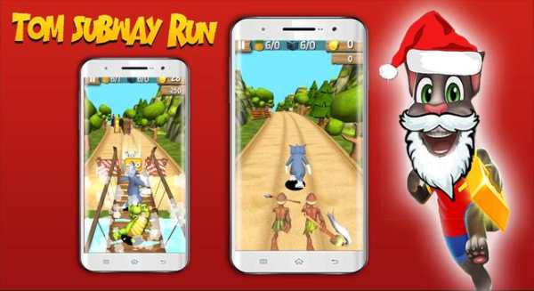 Subway Tom Christmas Running Clash screenshot 1