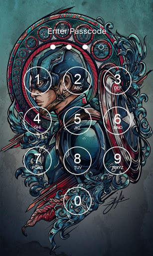 Super Heroes Lock Screen 1 تصوير الشاشة