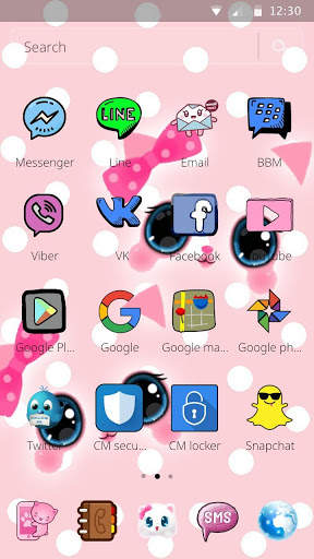 Hello Princess Kitty Pink Cute Cartoon Theme screenshot 6