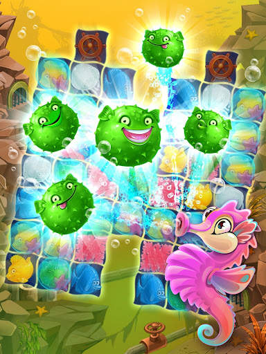 Mermaid - puzzle match-3 harta screenshot 19