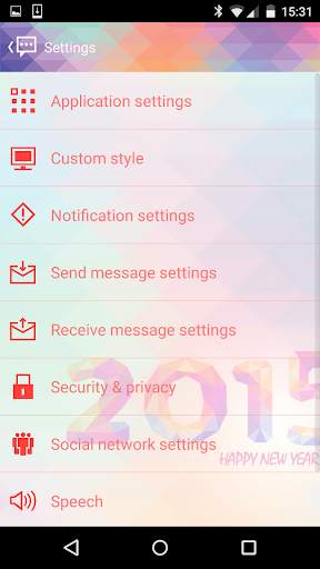 Handcent Skin (New year 2015) screenshot 8