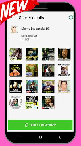 Perang Gambar Meme Indonesia For WAStickerApps screenshot 6