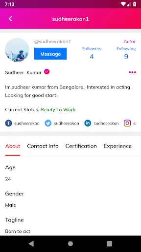 Filmy Profile screenshot 1