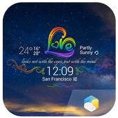 Rainbow Love theme widget 16.6.0.6243_50109