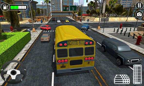 Virtual Kid High School Bus Driving simulator 2018 screenshot 2
