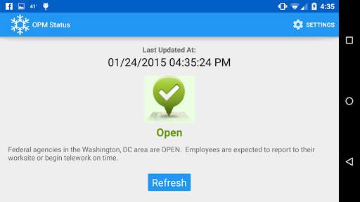 OPM Status screenshot 3