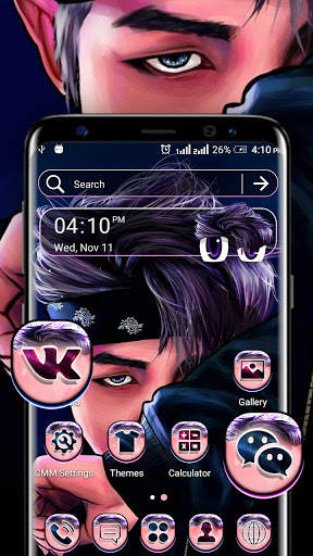 Fantasy Boy Launcher Theme screenshot 1