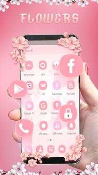 Pink Flowers Launcher screenshot 2