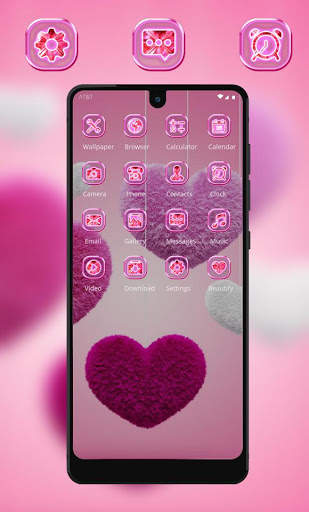 Red Hairy Love Redmi 4 theme Bright Light screenshot 3