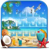 Summer Beach Keyboard Theme 10001003
