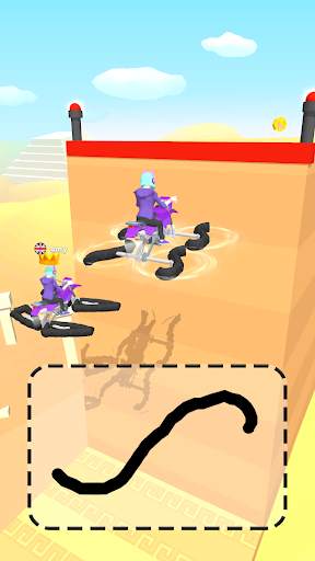 Scribble Draw Rider Race screenshot 1