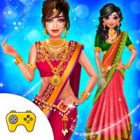 Indian Wedding Saree Designs Fashion Makeup Salon on 9Apps