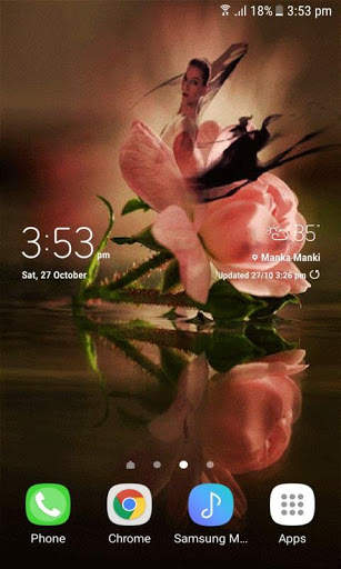 Rose Girl Live Wallpaper screenshot 3