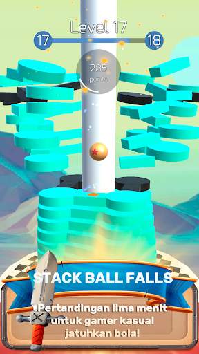 Stack Tower: Bola Jatuh permainan 3d blok tongkat screenshot 3