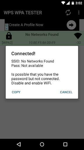 WPS WPA PIN TESTER screenshot 2