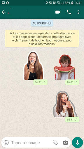 Face expressions stickers for WhatsApp screenshot 4