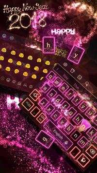 Happy New Year 2018 Keyboard screenshot 1